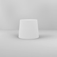 Cone 180 White Fabric Shade with E27/ES Ring for Side by Side Wall Lamp, Astro 5018035