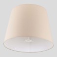 Vale XL Beige Round Tapered Fabric Shade 340mm height x 450mm diameter using a B22 LED Lamp