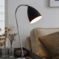 Joel Adjustable Table Lamp in Matt Black with Chrome Switched with Cord E27 max. 42W, Astro 1223002