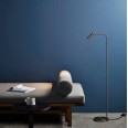Enna Floor LED Lamp in Matt Nickel Switched using 4.5W 2700K LED IP20 with 3m Cable, Astro 1058058