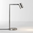 Ascoli Matt Nickel Desk Lamp using GU10 LED Lamp, Switched Table Lamp with 2m Cord, Astro 1286017