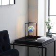 Magy Table Light with Matt Black Frame and a Glass Globe G9 LED c/w Inline Switch and 1.5m Cable