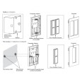 Lutron LPFP-S2-TAW Double Square Faceplate Kit in Arctic White for Pico Wireless Remote
