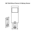 Lutron Wireless 180deg Wall Mounted Occupancy / Vacancy Sensor LRF3-OWLB-P-WH Radio Powr Savr