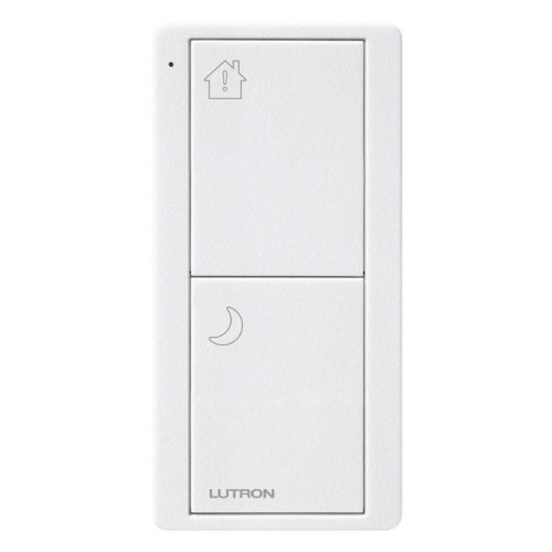 Lutron RA2 Select Two Button Pico Scene Keypad RF Remote Control Bedside in Matt White PK2-2B-TAW-P02