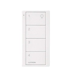 Lutron Pico 4 Button Universal Wireless Keypad in Arctic White, Lutron PK2-4B-TAW-P04
