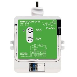 Lutron RMKS-CC01-24-B Vive PowPak Contact Closure Module RF Control 24V working with Pico and Radio PowrSavr Sensors