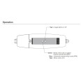 Lutron RA2 Select In-Line Dimmer 1A (Trailing Edge) in Black for 1W-250W LED / Lighting Loads RRK-R25NE-240