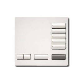Lutron 5 Button Tabletop Remote Keypad in Snow White with Raise/Lower, All On and All Off RRK-T5RL-SW