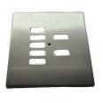 Rako 7 Button Screwless Cover Plate and Fixing Kit Satin Stainless Steel RLM-070-SS (cover plate only)