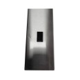 Stainless Steel Under Cabinet 1 Gang 10AX Switch Black Plastic Rocker, Aurora AU-KLF206