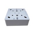 1 Gang White PVC Surface Box Round Corners 32mm Deep with Knockouts, 87mm x 87mm x 32mm