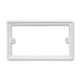 BG Nexus 818 2 Gang 10mm Rectangular Spacer White Moulded for 2 Gang Wiring Devices