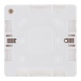 1 Gang 32mm Single Surface Mounting Box Moulded White Rounded Edge for Single Sockets, BG Nexus 891