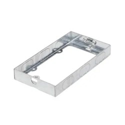 16mm Steel Double Size Flush Box Extension for Switches and Sockets 130x70x16mm
