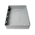 MK K8900ALM Aluminium Surface Box for 24 Grid Modules 40mm Depth with 6 x 20mm and 6 x 25mm Knockouts