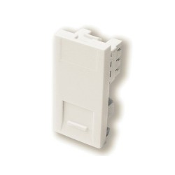 1 Gang Secondary Telephone Socket IDC Euro Module in White, 25x50mm Snap-in Slave Phone Socket