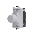 Lisse Rotary Grid LED Dimmer Switch 100W in White Moulded, Schneider GGBLGRDIMLW LED Dimmer Module