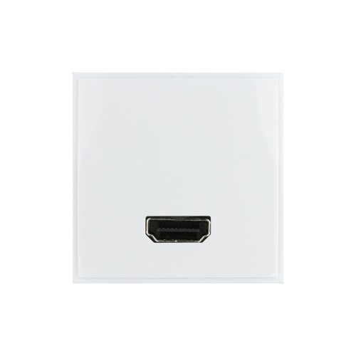 1 Gang HDMI Euro Module Insert for Ultimate White Moulded Range Schneider GUE7020W