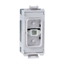 1 Gang 2 Way 10AX Grid Rocker Switch Module in White (Requires Cover), Schneider Ultimate GUG102MW