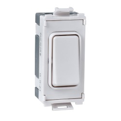 20AX Double Pole Grid Switch Module in White Moulded Plastic Schneider GUG20DPW