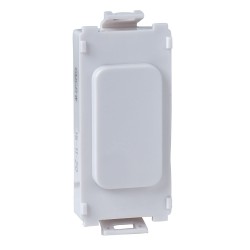 1 Gang Single Grid Blank Module in a White Moulded Plastic, Schneider GUGBW