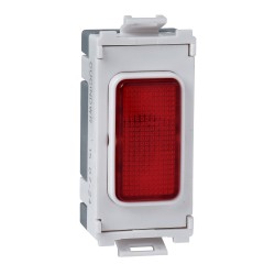 1 Gang Red Neon Grid Indicator Grid Module 240V, Schneider Ultimate GUGINDWR