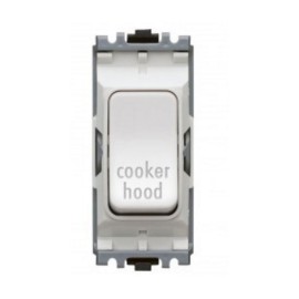 MK K4896CHWHI Grid 20A Double Pole Switch Marked 'Cooker Hood' in White