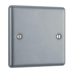 1 Gang Metal Clad Blanking Cover Plate with No Mounting Box, BG Electrical MC504 Single Blank Plate
