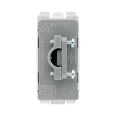 Nexus Grid Flex Outlet (up to 10mm) in Brushed Steel for Nexus Grid System, BG Nexus RBSFLEX Cable Entry with Cord Grip