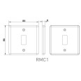 Nexus Grid 1 Gang Metal Clad Front Plate for 1 Grid Module, Nexus Grid System, BG Nexus RMC1 (Cover Plate Only)