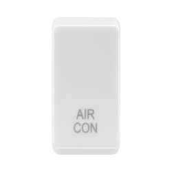 White Plastic Rocker Cover printed "AIR CON" for Nexus Grid Switch for Air Conditioning, Nexus RRACW (price per 1)