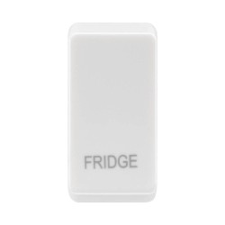 White Plastic Rocker Cover printed "FRIDGE" for Nexus Grid Switch for the Fridge, RRFDW (price per 1)