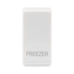 White Plastic Rocker Cover printed "FREEZER" for Nexus Grid Switch for the Freezer Switch, RRFZW (price per 1)