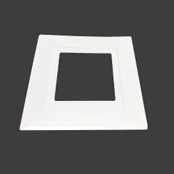 Switch / Socket White Surround Plastic Plate, Single Finger White Plate 86x86mm / 134x134mm