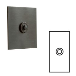 1 Gang Architrave Momentary Switch Antique Bronze Plate and Button, Single Button Dimmer Controller