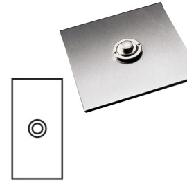 1 Gang Architrave Momentary Switch Stainless Steel Plate and Button, Single Button Dimmer Controller