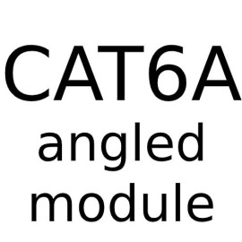 RJ45 CAT6A Angled Module - Angled Data Module for Forbes and Lomax Combination range with a White or Black Trim