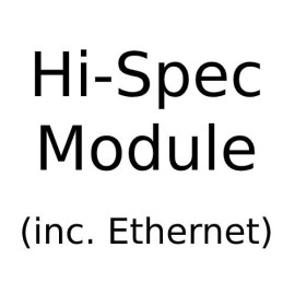 Hi-Spec (inc. Ethernet) Angled Module with White or Black Insert for Combination Plate