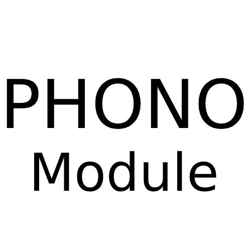 Phono Module (Flat Fronted) with White or Black Insert for Combination Plate from Forbes and Lomax