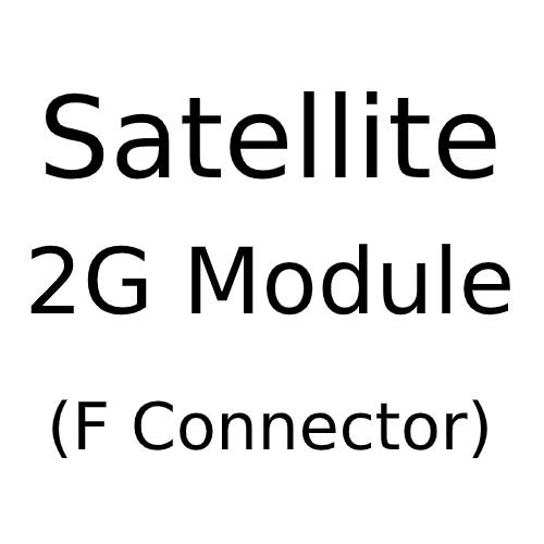 2 Gang Satellite F Connector Flat Fronted Module with White or Black Trim for the Combination Plate