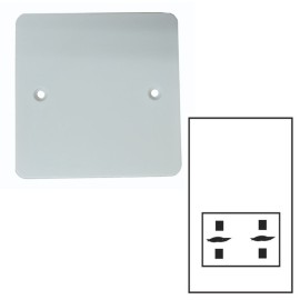 1 Gang Dual Voltage Shaver Socket in Painted Plate with Plastic Insert from Forbes and Lomax