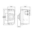 3 Gang Dolly/Momentary Switch Stainless Steel Plate and Switch: 2 x Momentary Switch and 1 x 2 way 20A Dolly