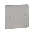 Single Blank Metal Flat Plate in Stainless Steel, Single Blanking Plate, Schneider Ultimate GU8210SS