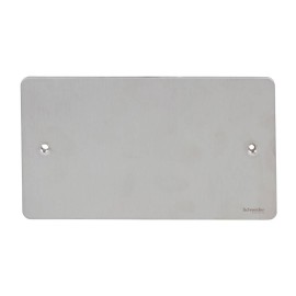 Twin Blank Metal Flat Plate in Stainless Steel Flat Plate, Double Blanking Plate Schneider GU8220SS