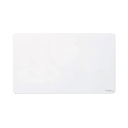 Screwless 2 Gang Blank Metal Flat Plate in White, Double Blanking Plate Schneider GU8420PW