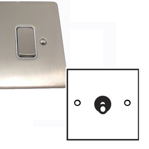 1 Gang 2 Way Dolly Switch 20A in Satin Nickel Brushed Plate and Dolly, Stylist Grid Range
