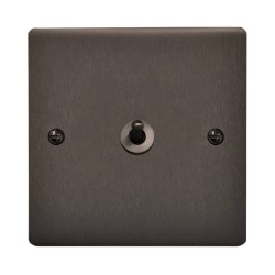 1 Gang 20A 2 Way Dolly Switch in Polished Bronze Flat Plate and Dolly, Stylist Grid Range