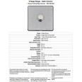 1 Gang 2 Way Trailing Edge LED Dimmer 10-120W Screwless Vintage Satin Chrome Plate