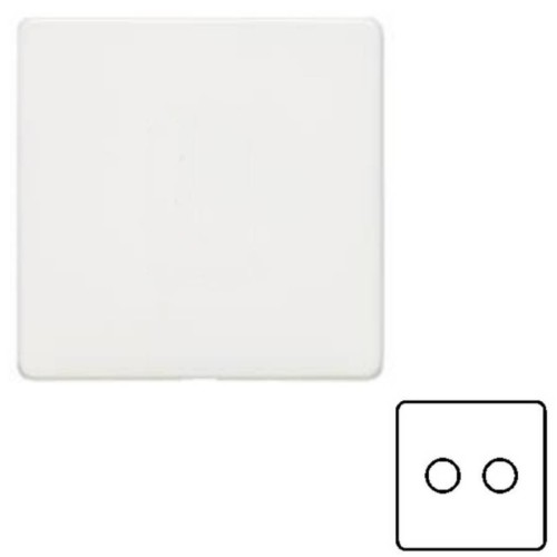 2 Gang 2 Way Trailing Edge LED Dimmer 10-120W Screwless Vintage Gloss White Plate and Dimmer Knob/s